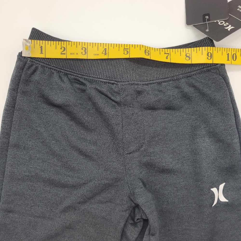 Hurley Shorts Black Heather Pull On Solar French Terry Quick Dry Boys Size 4 NEW - Picture 14 of 15